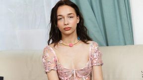 Good solo masturbation with a young and hot brunette Lucia Grace