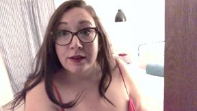BBW fuck hubby's friend double dildo penetration