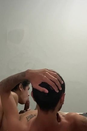 Two Naughty Young Men Making Out and Showing on the Webcam