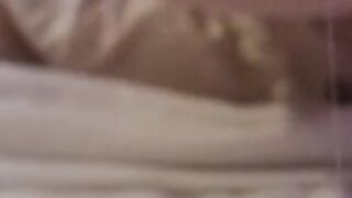 Thin skank leaks lots of precum from vibrating booty plug. Girlfriend filthy talk.