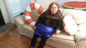 Big Beautiful Nurse Vicki Trys to Squash Her Candy Cane?