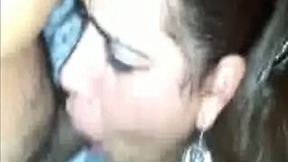 Busty Persian GF with nice titties is sucking on my dick like a boss