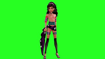Cockbox3d - update #3 - Gwen Esmerelda Tennyson ahegao anal prolapse preview test animation