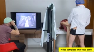 Wife cheats on husband with gynecologist during ultrasound exam!