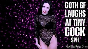 Goth GF Laughs at Tiny Cock SPH