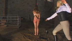 Dominating blonde lesbian