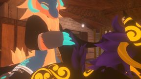Femboy protogen gets destroyed in VRchat anal pounding