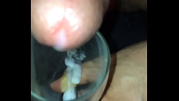 cum piss glass