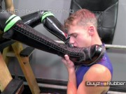 Its About the Boots. Waders and 30 hole Rangers Feature heavily in this gay rubber fetish jerk-fest.