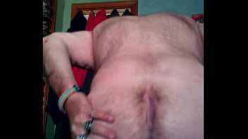 Riding my big white dildo