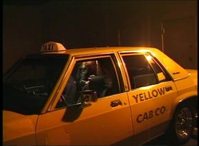 Lesbians pleasure outdoor and in the taxi