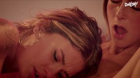 Young Blonde Lesbians Masturbating and Having Sex