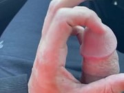 (2/2) cumming hard on the side of the road !!