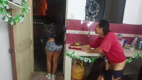 Old Man Has Sex with His Venezuelan Maid When His Wife Is Not Home