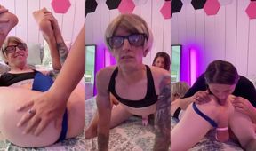 Sissy Kara Ass Wrecked Pegged Rimmed Gushing Cum Explosion