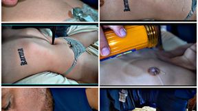 Insane Ties Up Helen for Extreme Pain, Ice, Oil, Wax and Tickle Torment