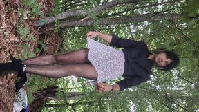 First time in the forest as Sissy