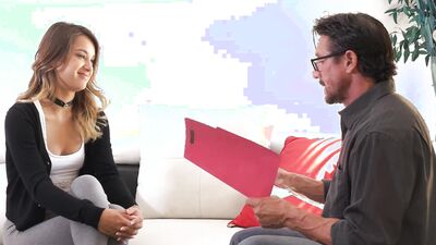 NANNYSPY Husband And Wife Make Nanny Work Fat Cock To Save Her Job - Uma Jolie