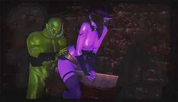 Orc & Dark Elf Fantasy Cosplay Adult Animation High quality