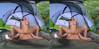 VR Conk Naughty Camping Sex With Redhead Hottie Lumi Ray VR Porn