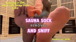 Sauna Sock Removal & Sniff