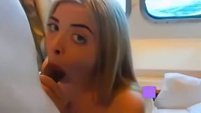 Lazy-Eyed American Amateur's Cum-Filled Vacation