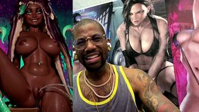 tight bald ebony pussy ass marina pissing all over the place, ai generated
