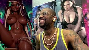 tight bald ebony pussy ass marina pissing all over the place, ai generated