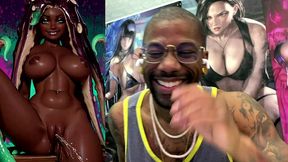 tight bald ebony pussy ass marina pissing all over the place, ai generated
