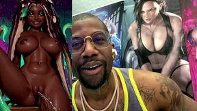 tight bald ebony pussy ass marina pissing all over the place, ai generated