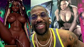 tight bald ebony pussy ass marina pissing all over the place, ai generated