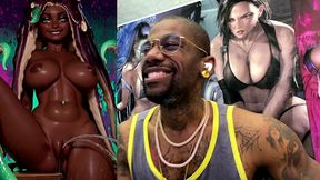 tight bald ebony pussy ass marina pissing all over the place, ai generated