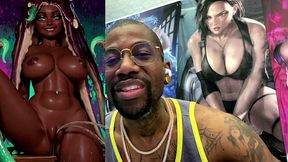 tight bald ebony pussy ass marina pissing all over the place, ai generated
