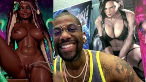 tight bald ebony pussy ass marina pissing all over the place, ai generated
