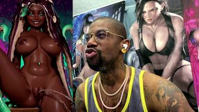 tight bald ebony pussy ass marina pissing all over the place, ai generated