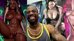 tight bald ebony pussy ass marina pissing all over the place, ai generated