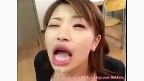 Cream-Filled Fantasy: Japanese Beauty Painted White from Head Down!