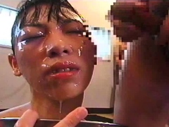 Asian blowjob Facial