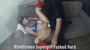 Blindfolded Supergirl Fucks a huge cock 05
