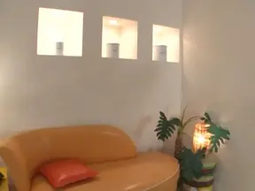 Talented Japanese teen Konishi Marie licks ass and gives a foot job
