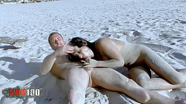 Exotic Beauty With Big Tits On The Beach