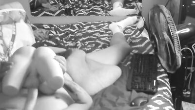 Handicap Latino Fucks Trans Sex Toy - Huge Cumshot