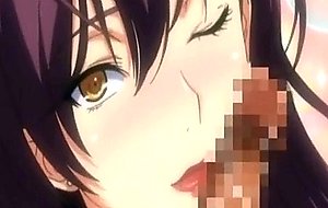 Teenage 3d anime girl fighting over a big shaft