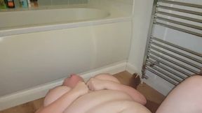 YoungEnglishBBW BBC Nata4sex shower deepthroat deep anal pounding