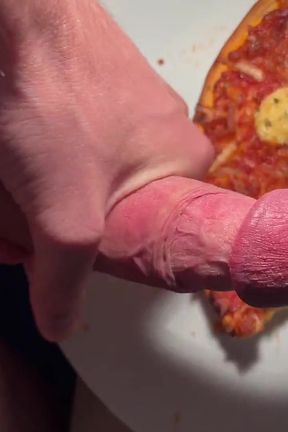 Twink Squirt on His Pizza