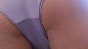 Nice Cute Ass in His New Purple Swimsuit