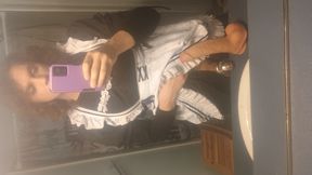 humiliated sissy makes her clitty jiggle while she pleasures herself through her asshole