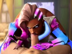 Overwatch 3D Sombra Gets Wild Fucks and Creampied