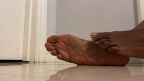 Dirty dry feet