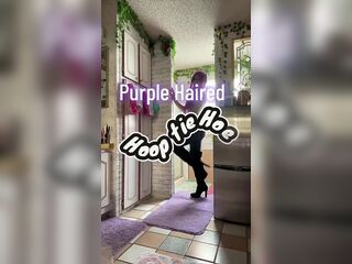 Purple Haired Hooptie Hoe Cums Anew